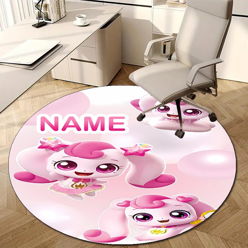 Personalized Magic Sweethear Round Chair Office Rug - Perfect for Mat, Office Chair & More - Ideal Gift for Birthdays and Holidays