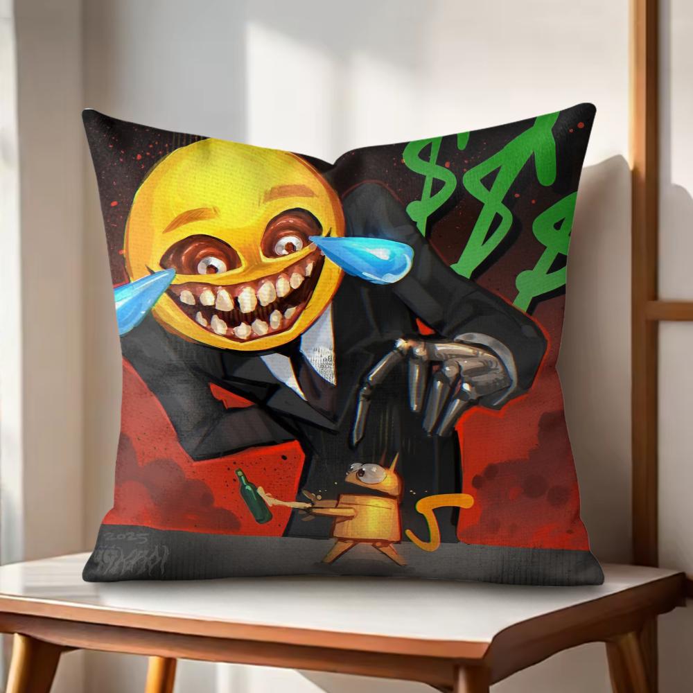 Horrible Games RREPOS Cushion Cover Natural Linen Organic Fabric DoubleSided Printing Couch Pillow Covers Home Decor