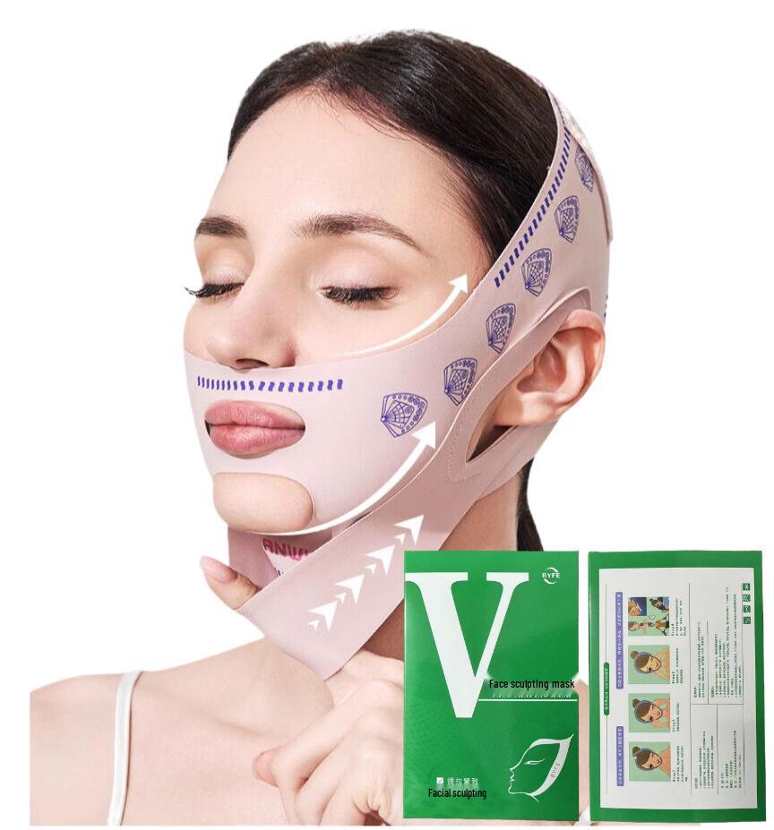 V-Line Facial Band: Firming & Lifting Mask for Double Chin and Nasolabial Folds, Enhances Sleep & Face Sculpting.
