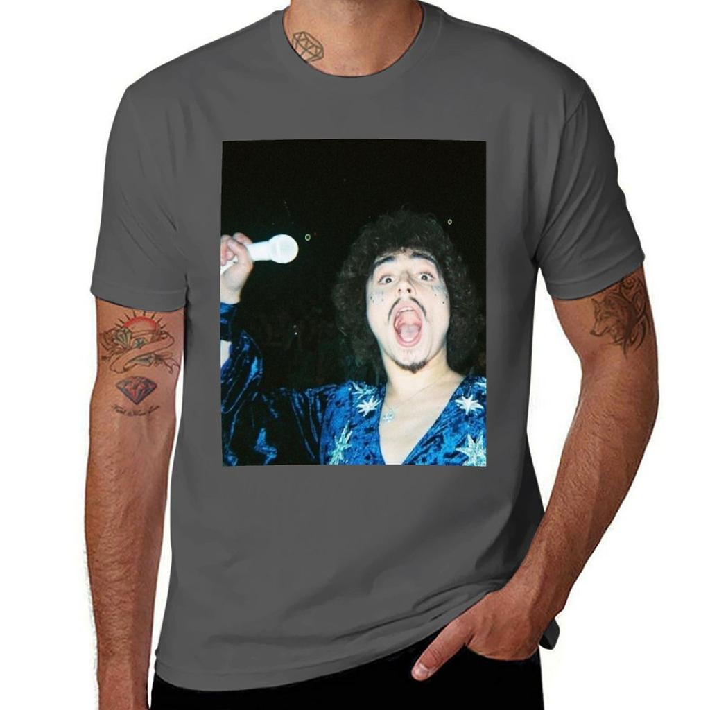 Josh Kiszka Greta Van Fleet T-shirt grundläggande t-shirt herr grafiska t-shirts man t-shirt tung bomull T-shirt