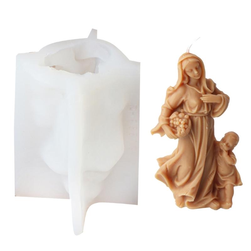 Delicate Candle Mould Silicone Mould Candle Making Reusable Candle Cute Epoxy Mould Castings Molds Silicone Mould 1