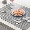 Kjøkken Silikon Bordbrikke Dreneringspute Sklisikker Lett å Rengjøre Isolert Bordbrikke Hjemmebord Multifunksjonell Skåldreneringsmatter Underlag