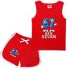 9194 Kinder Stehlen einen Hirnfraß 67 Print Tank Shorts Trainingsanzug