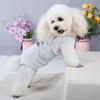 Striped Pet Physiological Overalls - Dog Menstrual and Sanitary Pants for Puppies