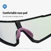 aoron PC Frame Photochromic Polarized Sunglasses Outdoor Fashion Sports Driving Fishing Cycling Glasses for Men WomenUV400 Anti Glare Skiing Goggles
