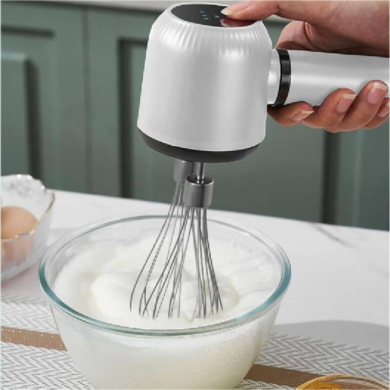 Mini Electric Handheld Egg Beater With Usb Rechargeable Multifunction For Home Baking