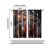 Set Of 2 Filtering Curtains Excluding Rods Non Movable Without Batteries Festive Cow Use Bedrooms Living Rooms Curtain Polyester Perfect For Great
