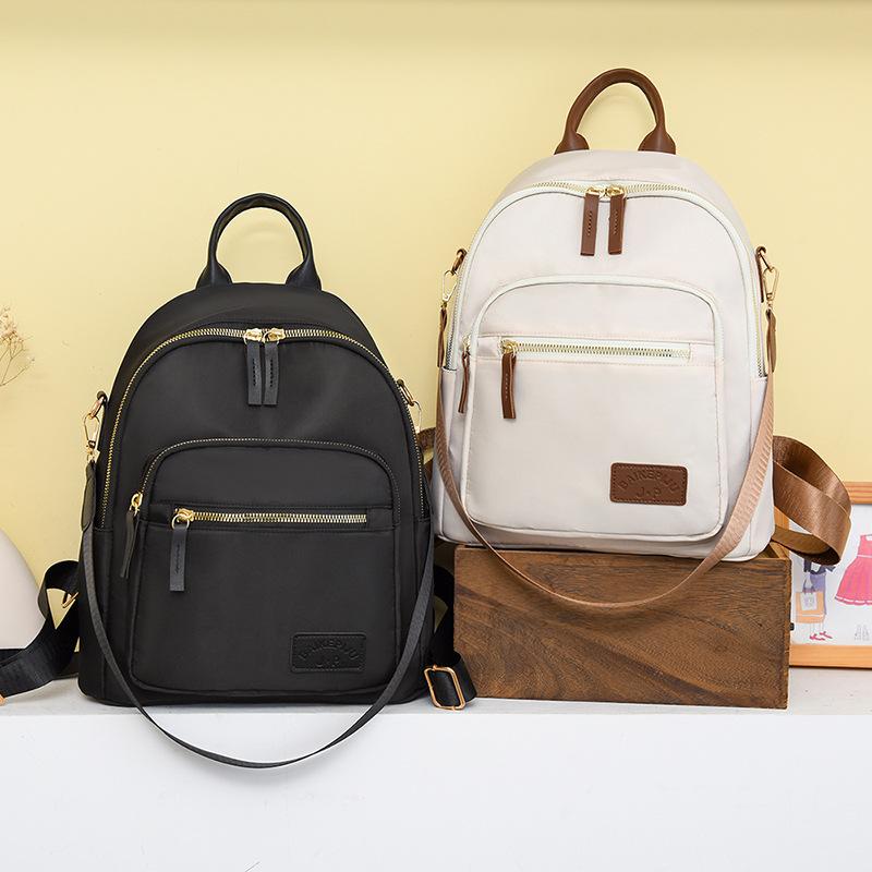 Weiblicher Reiserucksack mit großer Kapazität, einfarbig, Schultasche