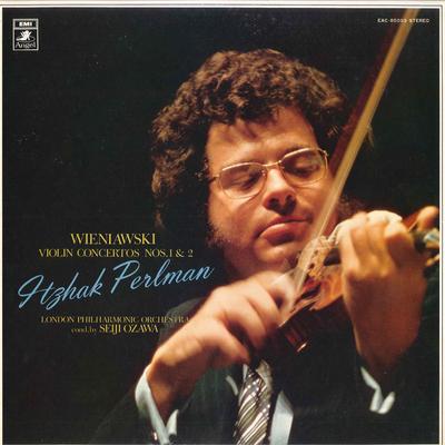 LP Record ITZHAK PERLMANLONDON PHILHARMONIC Wieniawski Violin Concerto No.1 In EAC85053 ANGEL Japan Classical Used