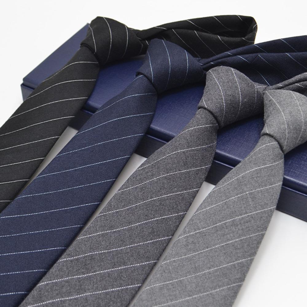 Luxury 7cm Grey Plaid Cotton Neck Ties For Men Soft TR Fabric Red Striped Neckties Casual Ties Wedding Party Groom Cravat Gift