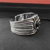 Versatile Niche Retro Abstract Jewelry Ring for Men and Women