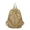 Schoolbag New Autumn and Winter Versatile Backpack Women's Bag Folded Travel Backpack Light Casual Simple Washed Cloth Casual School Bag