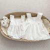 Kayoudo Baby Girls Jacquard Fly-Sleeve Summer Romper & Dress