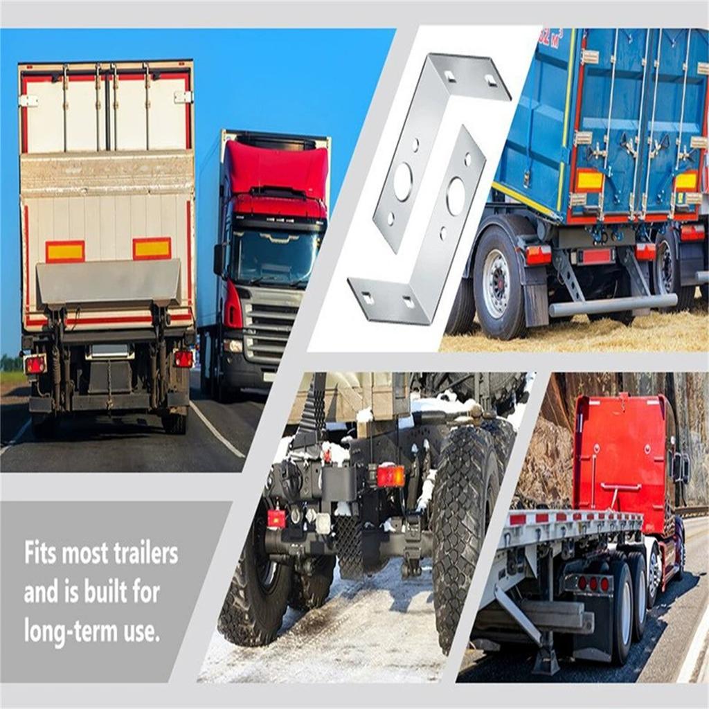 Galvanized Trailer Light  Mounting L Shape Tail Light Bracket for  Utility Trailer Parts Accessories, 4.5 X 3 X 1.5 Inch(2 Pcs)