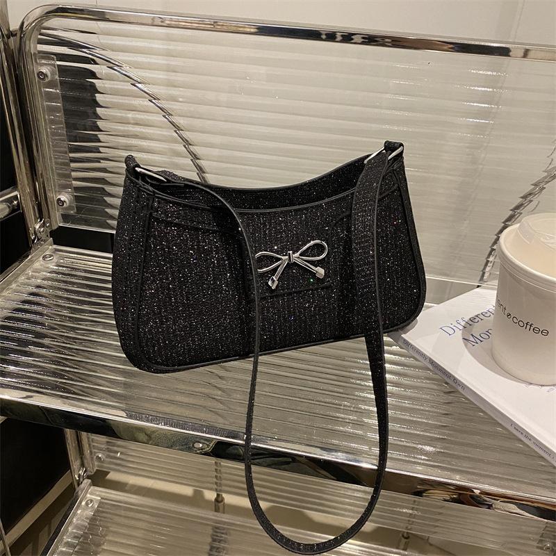 Premium texture versatile underarm small bag women's bag 2025 new fashion portable shoulder bag foreign style baguette bag women