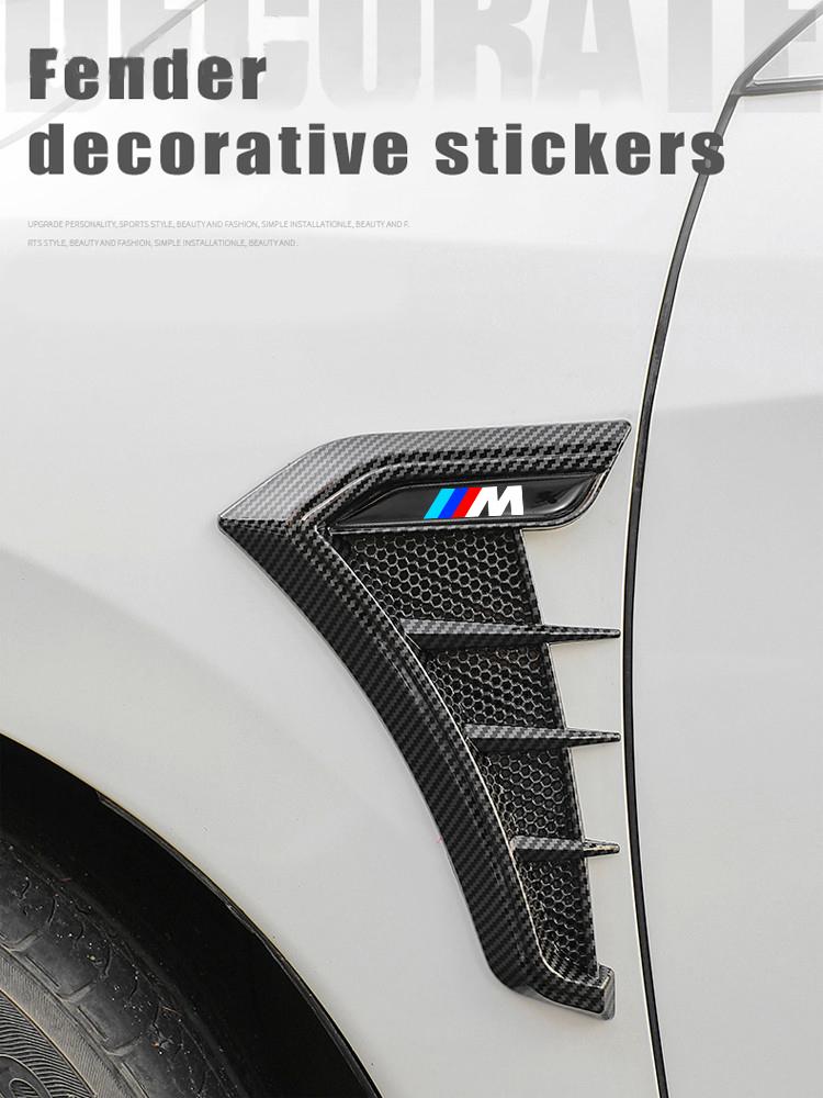 High quality 2PC Car Styling Emblem Sticker Flank Fender For BMW M Sport M2 M3 M4 M5 M6 E46 E90 E60 F10 F30 E39 E36 F20 E87 X3 EH9