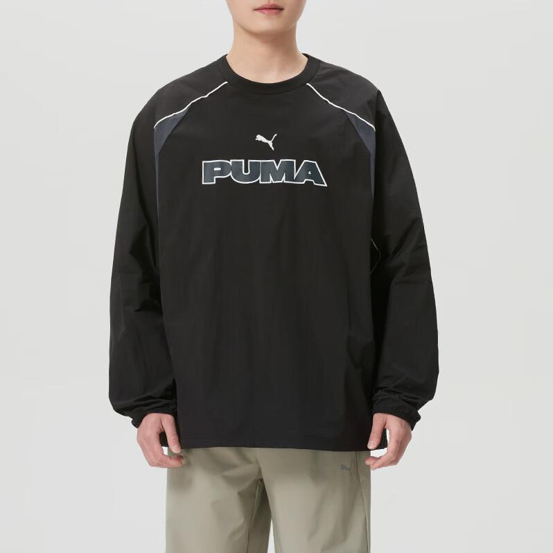 PUMA Sweatshirts Men's PUMA Black Crew Neck Moderate 636281-01