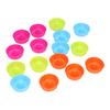 16pcs Donut Mold Bright Colors Reusable Cleanable Reliable Baking Cups for Pastries Puddings