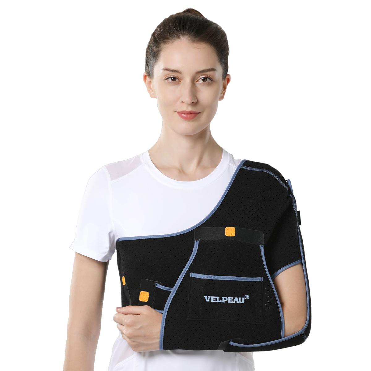 

Velpeau Shoulder Sling For Rotator Cuff Break, Elbow Injury, Fracture And Rheumatic, Adjustable Arm Sling For Women And Men XL