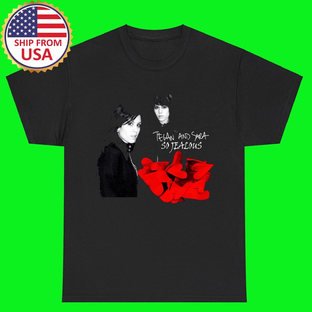 Tegan and Sara So Jealous Black T-Shirt Tee Top Unisex