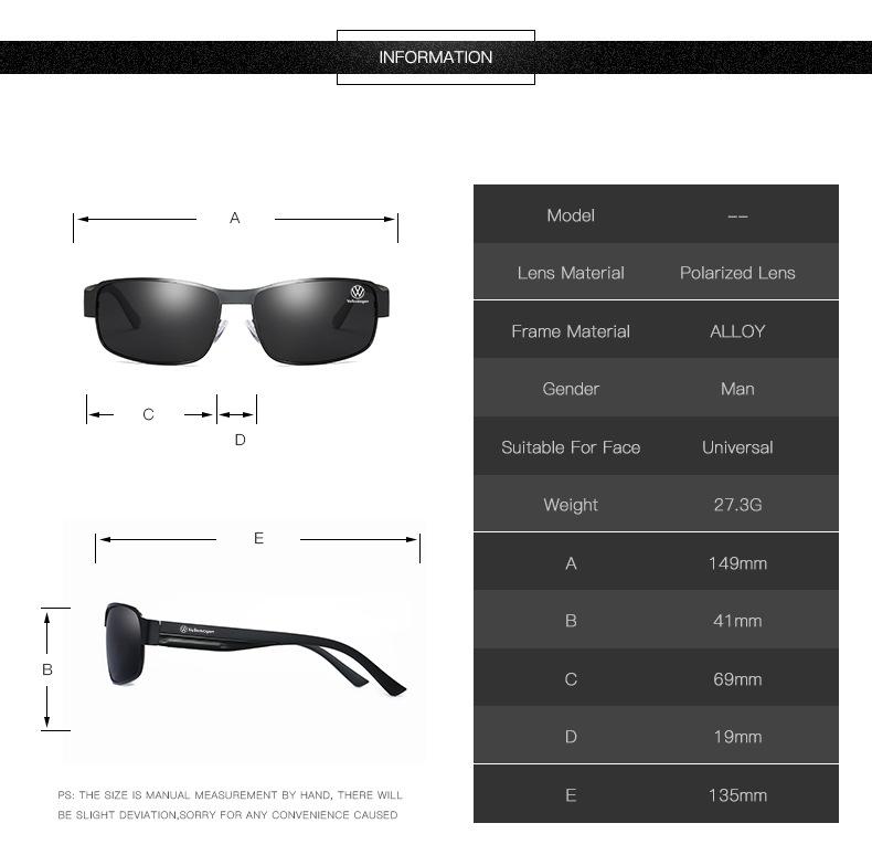For VOLKSWAGEN VW Volkswagen R Line GTI Golf Touareg Jetta Polo Magotan Tiguan Arteon Passat Car High End Luxury Sunglasses UV P