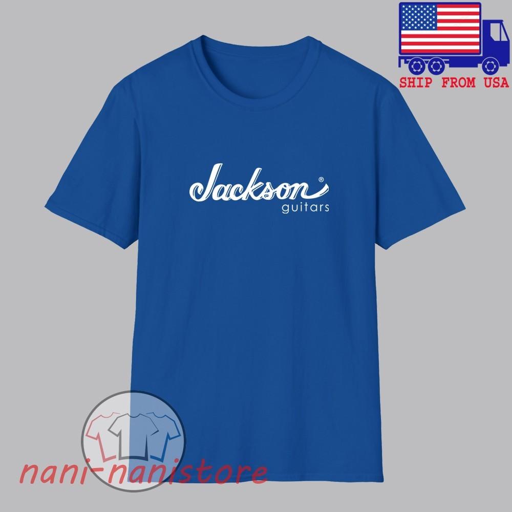 Jackson Guitars Men#039;s Blue Size S5XL Unisex T-Shirt S
