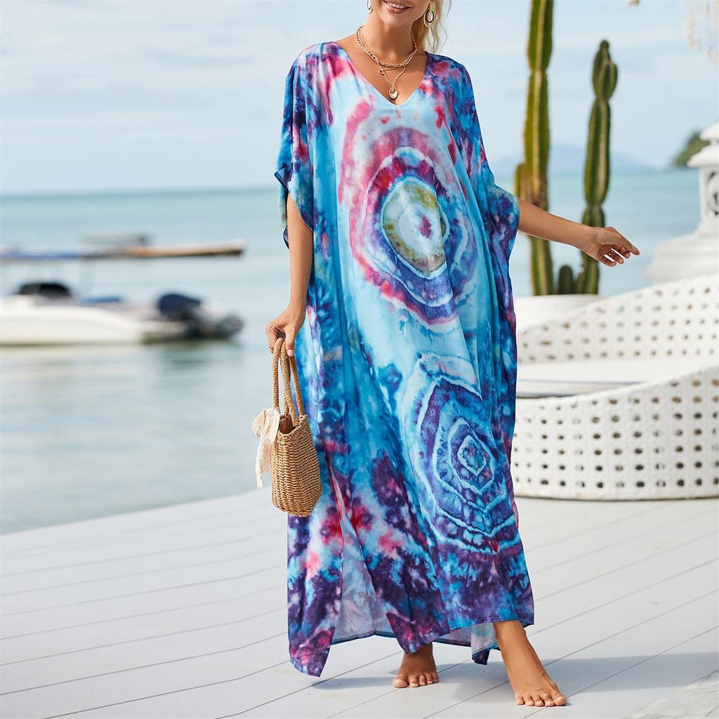 Damen Lose Strand Cover Up Robe Urlaub Sonne Shirt Cover Up