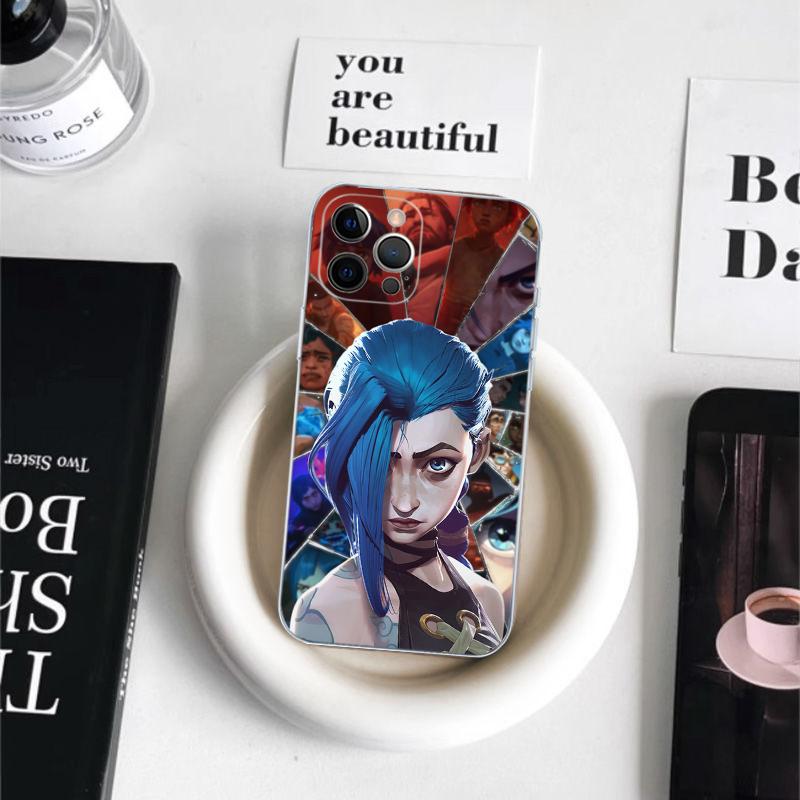 Anime Arcane Jinx-Vi Phone Case For iPhone 16 15 14 11 12 13 Mini Pro XS Max Cover 6 7 8 Plus X Funda Shell