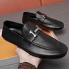 Small Leather Shoes Spring and Autumn Leather Shoes Low-top Lazy Shoes Doudou Shoes