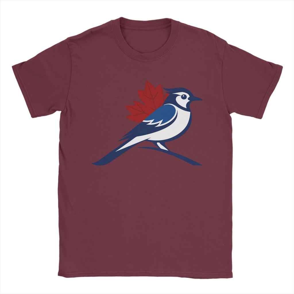 BlueJaysBird T Shirts Unisex Pure Cotton Funny TShirts Crewneck Tees Short Sleeve Clothing Party