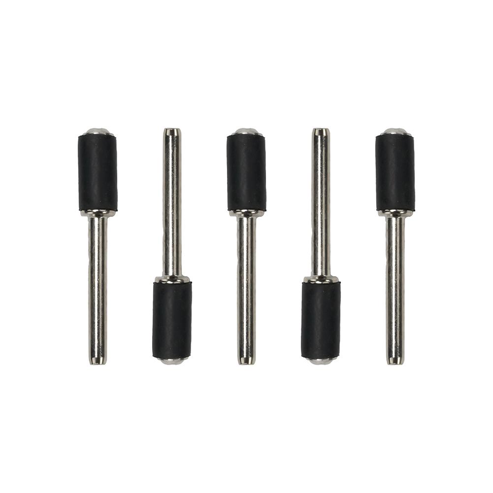 12.7mm Sanding Mandrels 3.17mm 6.35mm Rubber Silver
