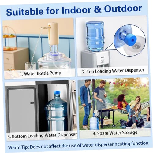 3-Piece Silicone Water Jug Lid, Reusable Water Jug Cap, Sealing Cover for Water Bucket, Silicone Cover for Water Bottle, Leak-Proof