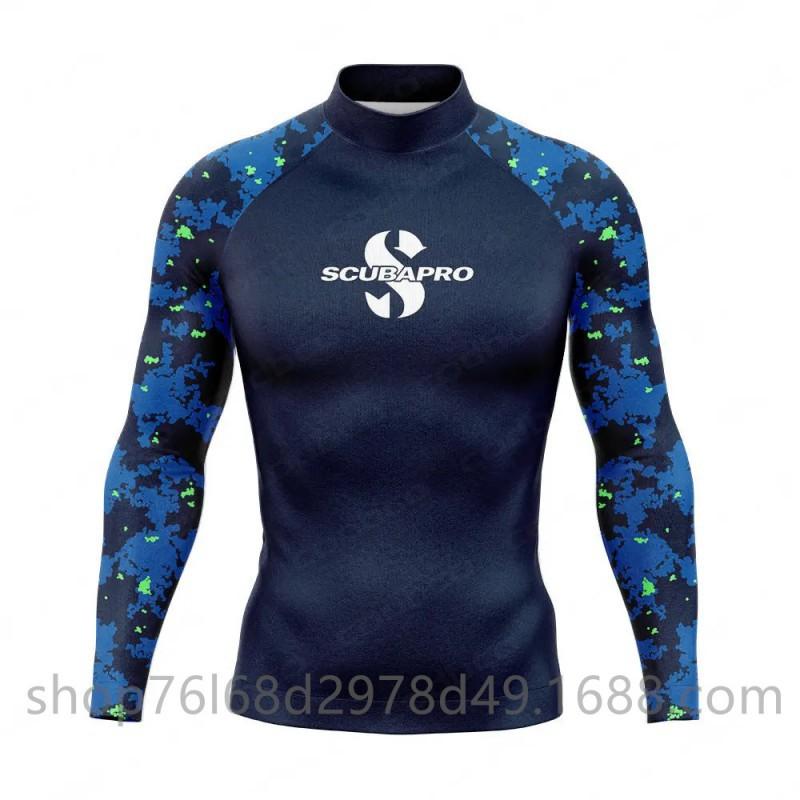 SCUBA Surfing Suit Outdoor Sunblock Snorkeling Swimsuit Long-sleeved Split Top Quick-drying Jellyfish Men's Diving