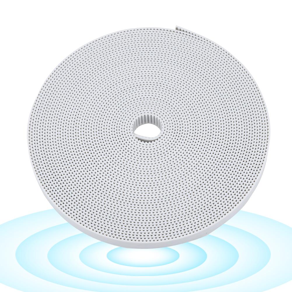 3D Printer Accessories 2GT Timing Belt 10mm Rubber Synchronous Belt (White 10m)