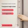 Traceless Transparent Wall Sticker for Measuring Children's Height - No Wall Damage or Adhesive Marks