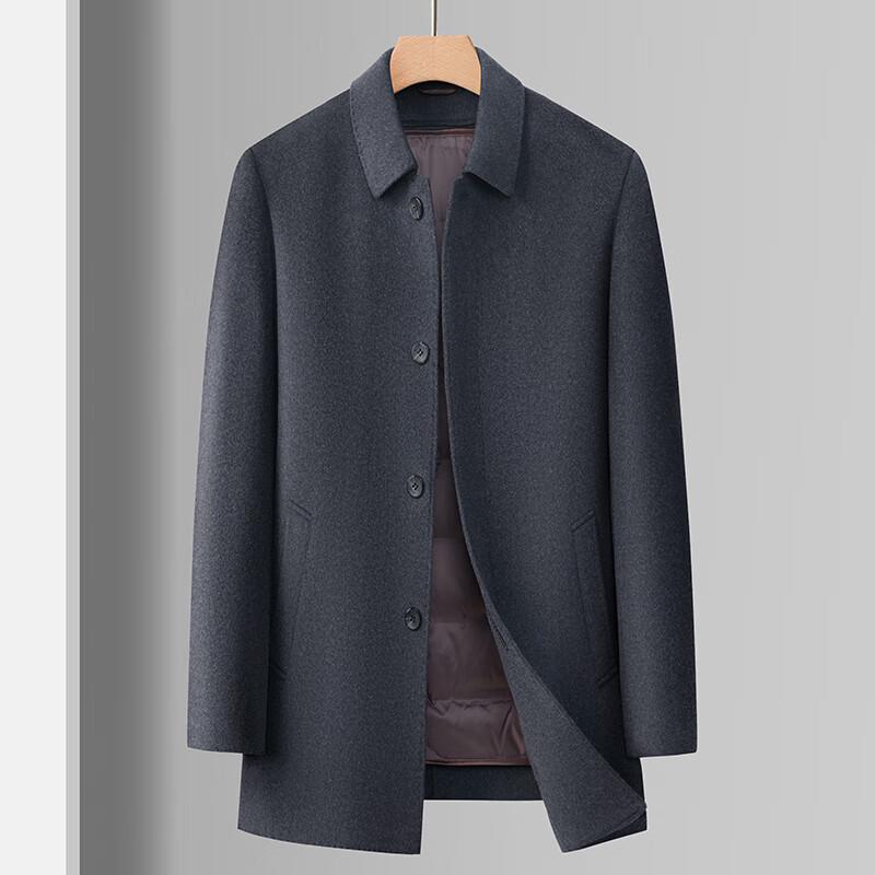 

Firstview Men s Wool Blend Overcoat with Detachable Down Liner M