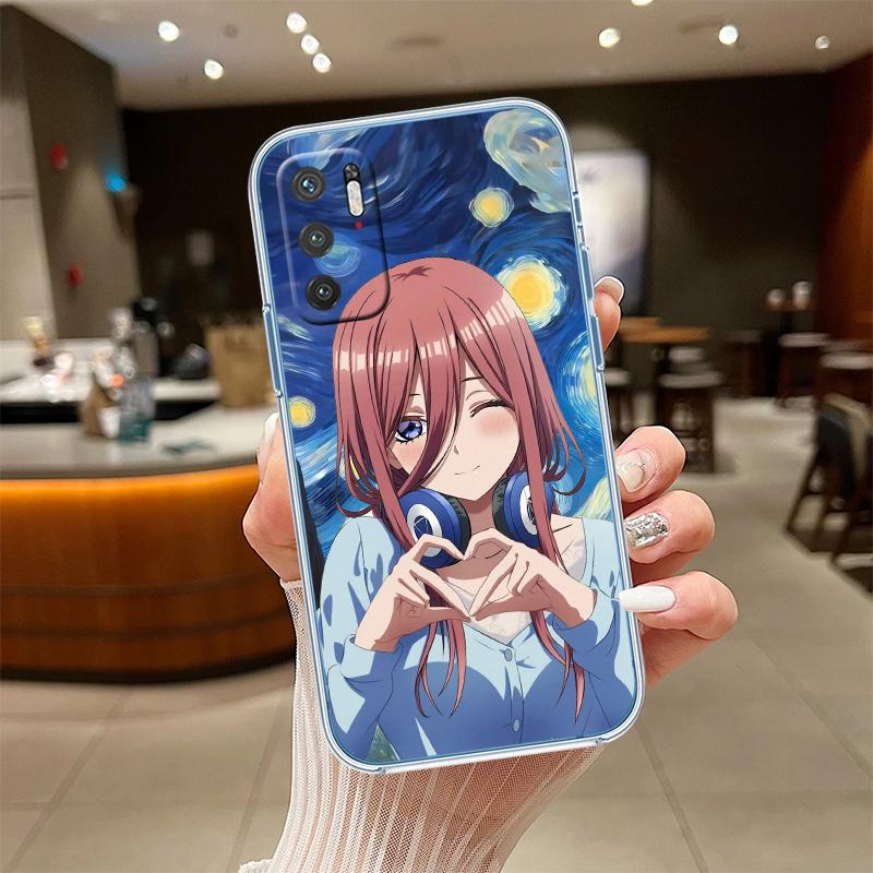RE47 Nino Miku Itsuki Nakano Transparent Phone Case for Motorola Moto G7 G8 G9 G84 G85 G73 G24 G15 Z2 Play Power Plus