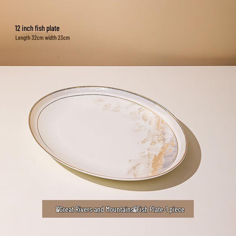 

Linpan Ceramic Fish Plate