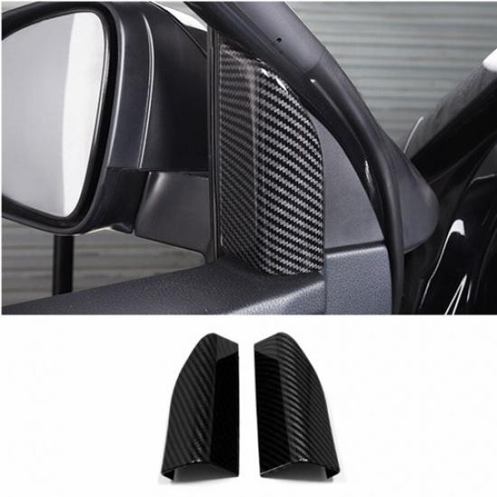 For Toyota Highlander 2017-2019 Carbon Fiber Front door Decor Trim Cover