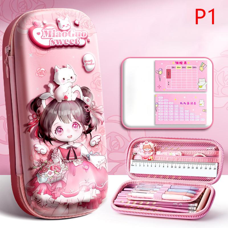 

3D стерео милый пенал Capybara устойчивый к падениям водонепроницаемый школьные принадлежности коробка для хранения жесткий корпус декомпрессионный чехол