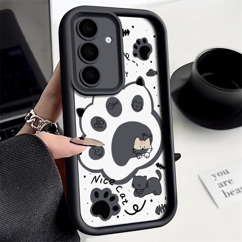 Koreanische Liebliche Katzenpfote Handyhülle Für Samsung Galaxy Hülle S24 S23 S22 S21 Ultra Plus Fe A55 A54 A53 A52 A35 A25 A15 5G Y2k Hülle