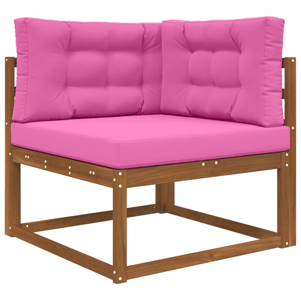 Outdoor Sofa Cushions 3 pcs Pink Polyester