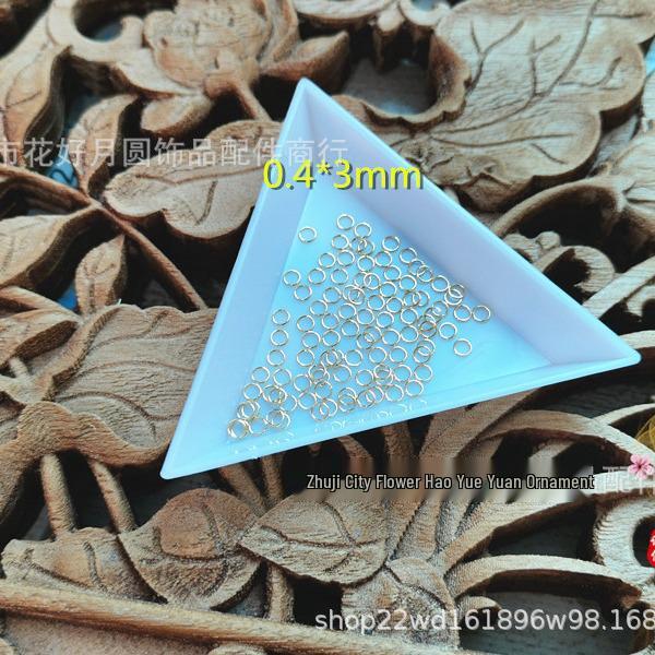 Anelli di Connessione in Acciaio Inossidabile Ultra-Piccoli: Filo da 0,3/0,4 mm, O-ring e Anelli C da 2/3 mm, Placcato Oro e Argento