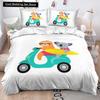 Cartoon Sloth Bedding Set for Bedroom Home Manga Style Sloth Print Duvet Cover Lazy Sleeping Australian Animal Soft Quilt Cover