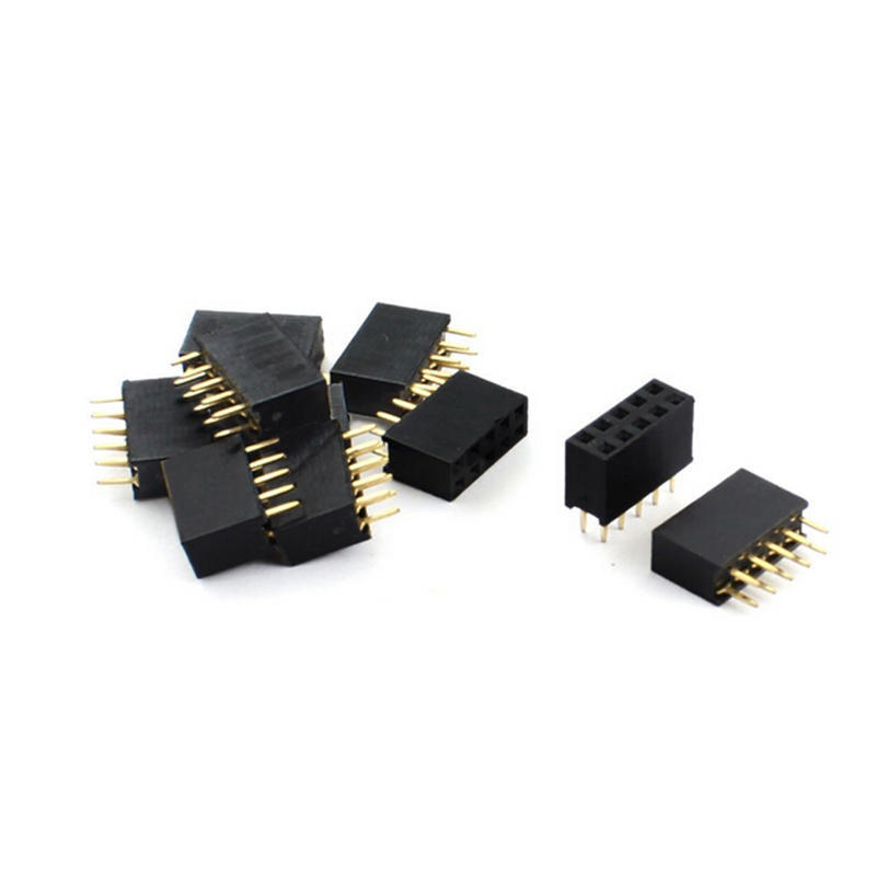 

10Pcs 2X5 10Pin 2,54 мм дворядна жіноча пряма головка для гнізда для шпильок