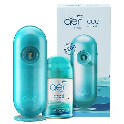 Aer Matic Kit (Strojek + 1 náplň) - Automatické osvěžovače vzduchu s Flexi Control sprejem | Garantováno 2200 stříknutí | Vydrží až 60 dní (225 ml)