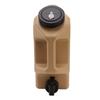 Water Container 12L Large Capacity Drinking Water Storage Bucket with Valve for Camping Khaki