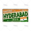 Artisian INDIA CHINA INDONESIAN License Plate Landmark State Metal Sign City Decorative Plaque Wall Decor Garage Bar Pub Club