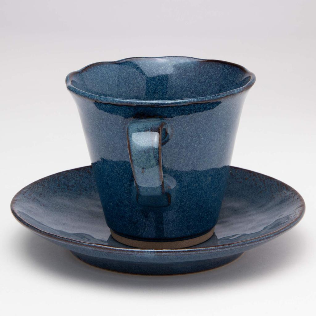 Mino Ware Cup and Saucer Sea Cucumber W30130