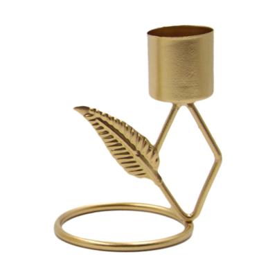 Chic Candle Container Heat Resistant Iron Elegant